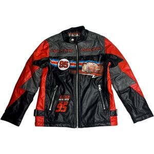 Disney Cars Lightning McQueen Vintage Y2K Racing Jacket